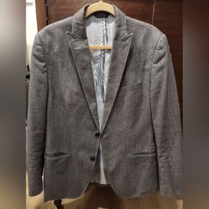 BANANA REPUBLIC Men's Gray Blazer Sport Coat Size 40R Tailored Fit